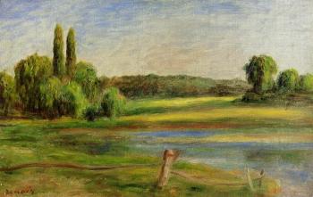 皮埃爾 奧古斯特 雷諾阿 Landscape with Fence 皮埃爾 奧古斯特 雷諾阿 Landscape with Fence